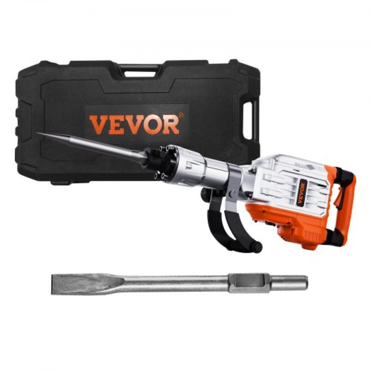 VEVOR Demolition Jack Hammer, 3500W Jack Hammer Concrete Breaker, 1900 BPM Heavy Duty Electric Jack Hammer, 2 τμχ σμίλη με γάντια & περιστρεφόμενη μπροστινή λαβή 360°C για διάνοιξη τάφρων και σπάσιμο οπών