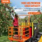 VEVOR Forklift Safety Cage Work Platform 109 x 114,3 cm 635 kg w/ Τροχοί για κεραία