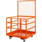 VEVOR Forklift Safety Cage Work Platform 109 x 114,3 cm 635 kg w/ Τροχοί για κεραία