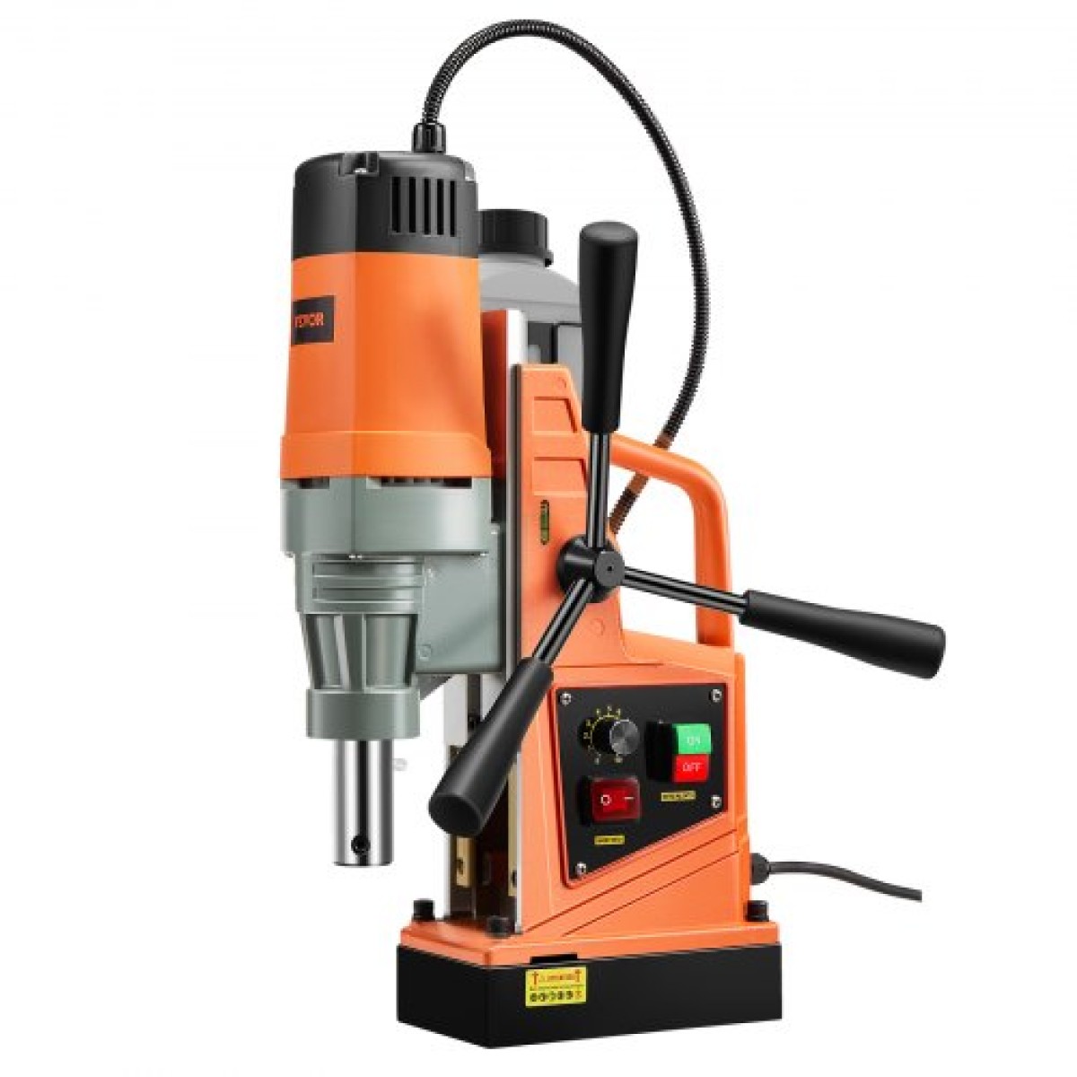 VEVOR Magnetic Drill, 1550W Motor 2 in Boring Diameter, 2922 lbf Portable Electric Mag Drill Press, 0-500 RPM Μεταβλητή ταχύτητα, Μηχανή διάτρησης για μεταλλική επιφάνεια, βιομηχανική και οικιακή βελτίωση