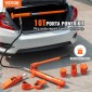 VEVOR 10 Ton Porta Power Kit, Υδραυλικό Ram με Αντλία, Jack Jack με λάστιχο λαδιού 4,6 ft/1,4 m, Εργαλείο επισκευής λυγισμένου πλαισίου με θήκη αποθήκευσης για αυτοκίνητα, γκαράζ, βαρύ εξοπλισμό, μηχανικό (22046 LBS)