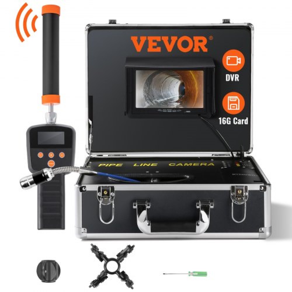 VEVOR Sewer Camera Pipe Inspection Camera 17,8 cm Screen 1000TVL Camera 40m
