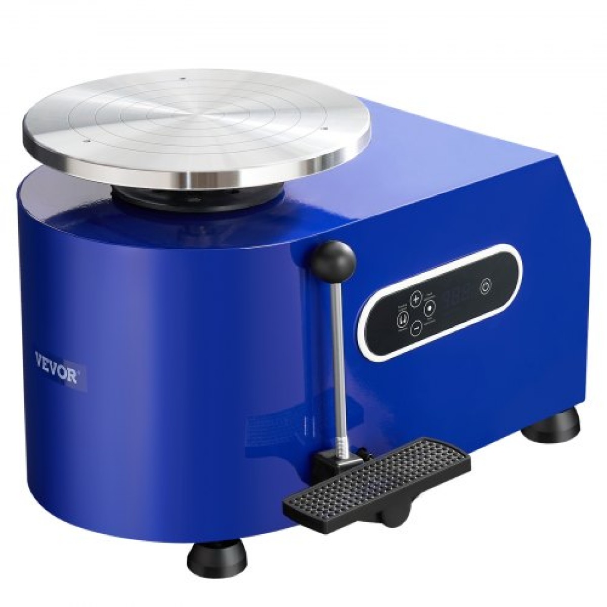 Τροχός κεραμικής VEVOR, 450 W, 11 σε πήλινη μηχανή διαμόρφωσης τροχών, 60-300 σ.α.λ. ρυθμιζόμενη ταχύτητα με χειριστήριο χειρολαβής και πεντάλ, αποσπώμενη λεκάνη ABS, κιτ αξεσουάρ για ενήλικες και αρχάριους χειροτεχνίας DIY, Μπλε