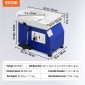 Τροχός κεραμικής VEVOR, 350 W, 11 σε πήλινη μηχανή διαμόρφωσης τροχών, 60-300 σ.α.λ. ρυθμιζόμενη ταχύτητα με χειριστήριο λαβής και πεντάλ, αποσπώμενη λεκάνη ABS, κιτ αξεσουάρ για ενήλικες και αρχάριους χειροτεχνίας DIY, Μπλε