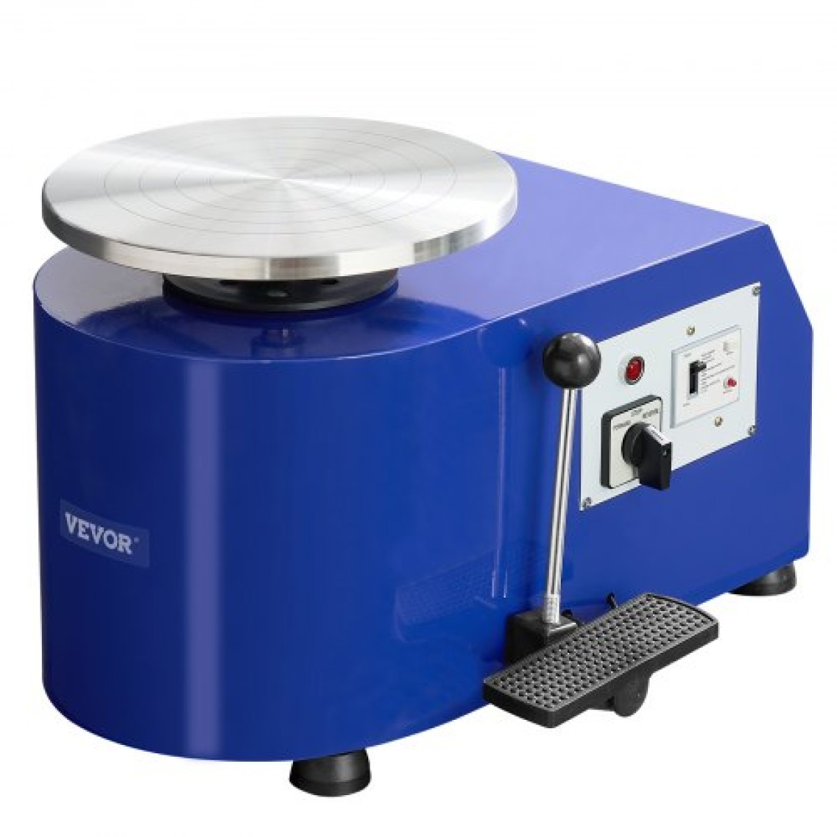 Τροχός κεραμικής VEVOR, 350 W, 11 σε πήλινη μηχανή διαμόρφωσης τροχών, 60-300 σ.α.λ. ρυθμιζόμενη ταχύτητα με χειριστήριο λαβής και πεντάλ, αποσπώμενη λεκάνη ABS, κιτ αξεσουάρ για ενήλικες και αρχάριους χειροτεχνίας DIY, Μπλε