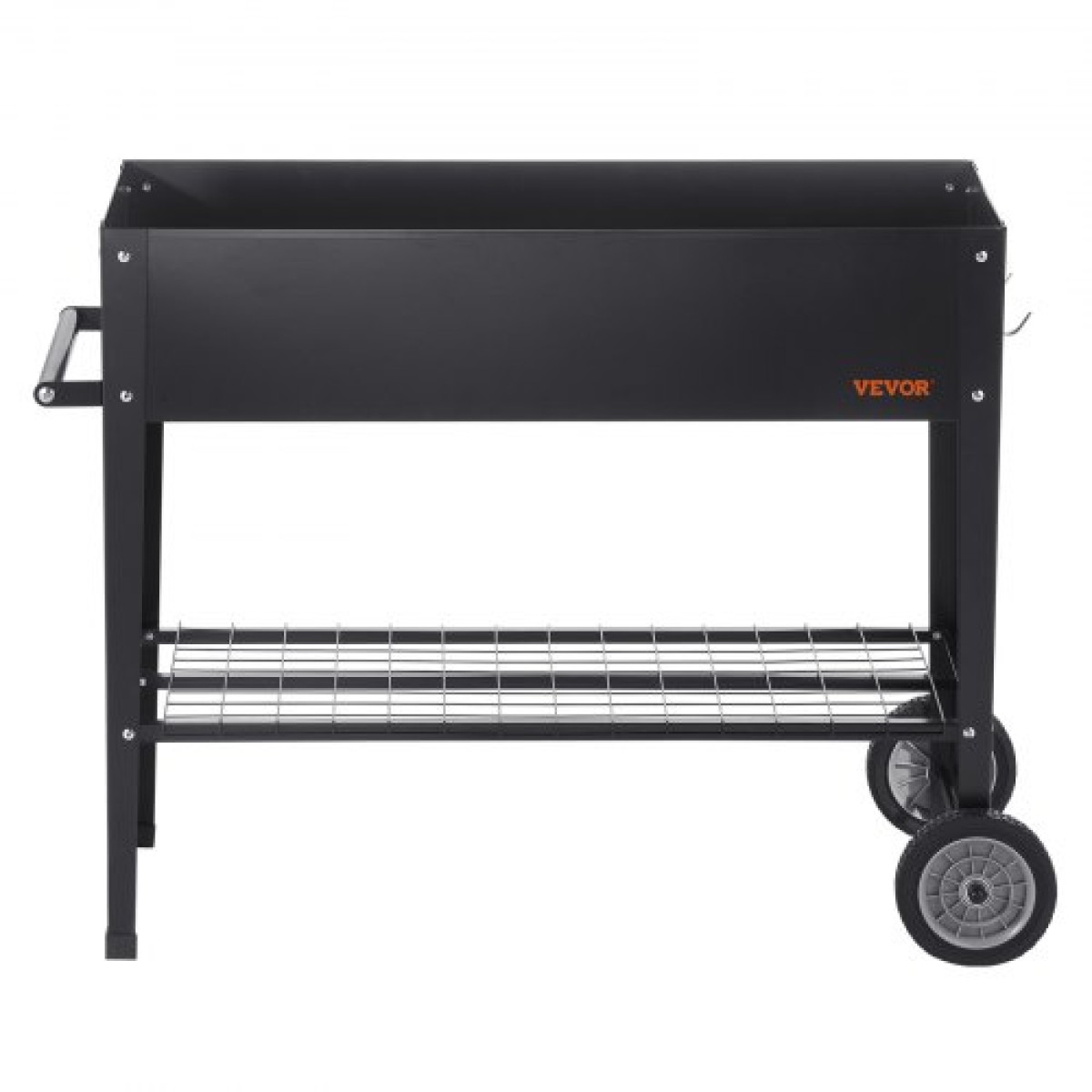 VEVOR Raised Garden Bed, 42,5 x 19,5 x 31,5 ιντσών Γαλβανισμένο μεταλλικό κουτί φυτευτήρων, υπερυψωμένα κουτιά φυτεύματος εξωτερικού χώρου με πόδια, για καλλιέργεια λουλουδιών/λαχανικών/βοτάνων στην πίσω αυλή/κήπο/αυλή/μπαλκόνι, μαύρο