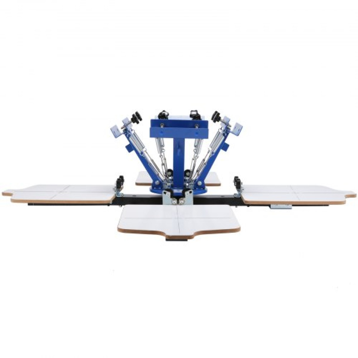Screen Printing Machine VEVOR, 4 Color 4 Station 360° Rotable Silk Printing Press, 21,2x17,7in / 54x45cm Screen Printing Press, Παλέτα τοποθέτησης διπλής στρώσης για T-shirt Printing DIY