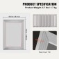 VEVOR Screen Printing Kit Μεταξωτό Πλαίσιο Μεταξοτυπίας 25,4 cm x 35,6 cm 156 Count Mesh 6τμχ