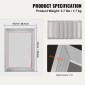 VEVOR Screen Printing Kit Μεταξοτυπία Πλαίσιο Μεταξοτυπίας 25,4 cm x 35,6 cm 110 Count Mesh 6τμχ