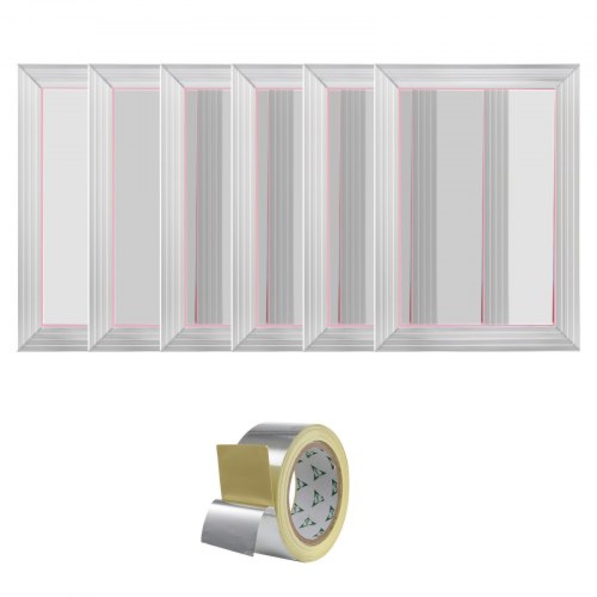 VEVOR Screen Printing Kit Μεταξοτυπία Πλαίσιο Μεταξοτυπίας 25,4 cm x 35,6 cm 110 Count Mesh 6τμχ