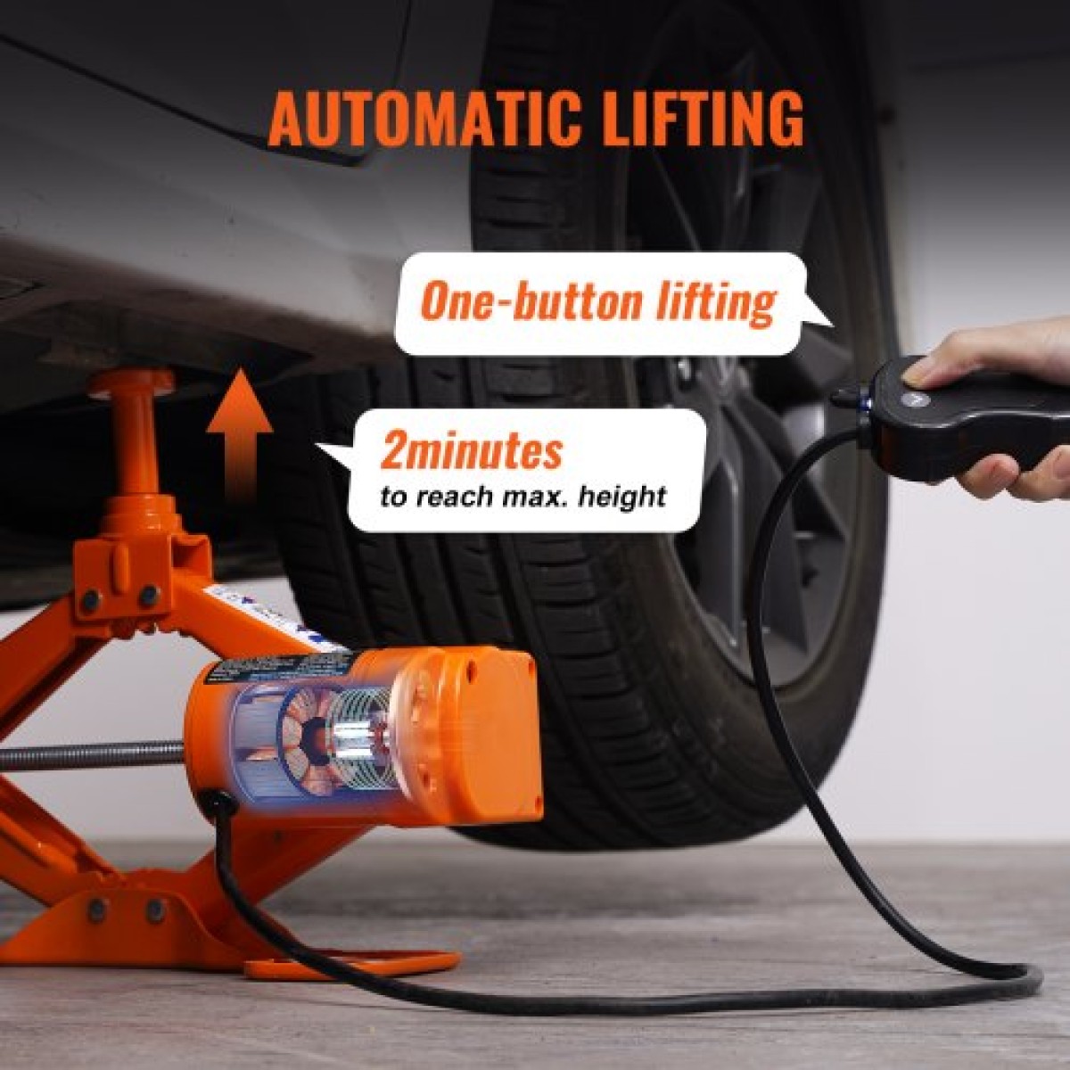 VEVOR Electric Car Jack Floor Jack 3 Ton Electric Scissor Jack Jack Car Repair Tool