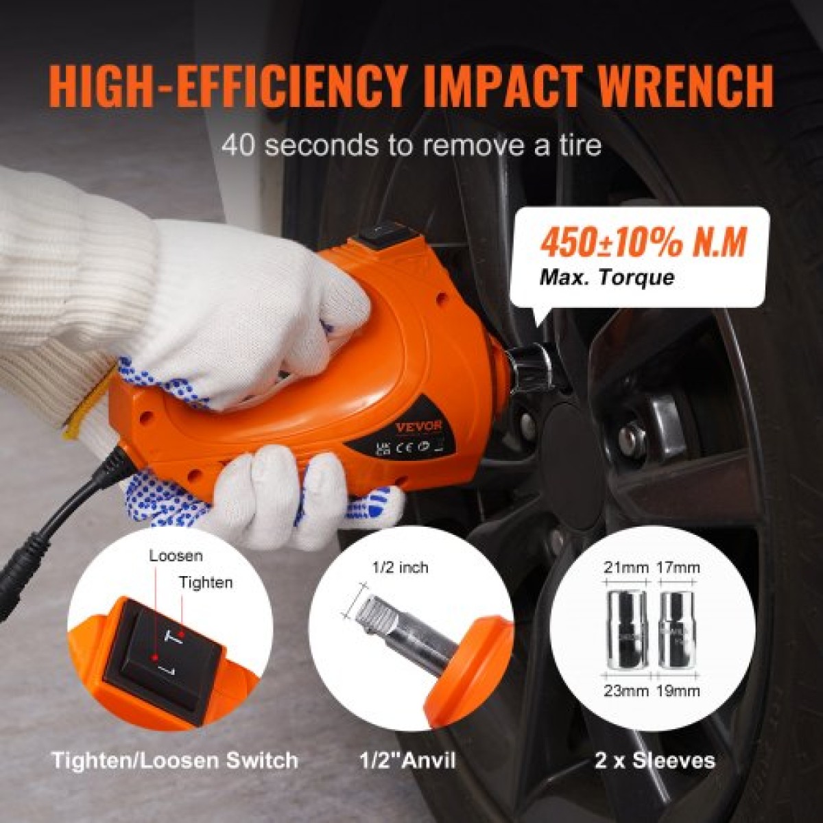 VEVOR Electric Car Jack Floor Jack 3 Ton Electric Scissor Jack Jack Car Repair Tool