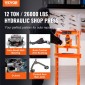 VEVOR Hydraulic, δάπεδο πλαισίου 12 τόνων, πλάκες σφράγισης, ρυθμιζόμενο ύψος τραπεζιού εργασίας για κάμψη ή ίσιωμα μετάλλου, γκαράζ ή οικιακή πρέσα καταστημάτων, πορτοκαλί