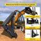 VEVOR Hydraulic Backhoe Thumb, 45,72 cm Πάχος 12,70 mm Αντίχειρας εκσκαφέα βαρέως τύπου, εξαρτήματα συγκόλλησης από μαύρο χάλυβα στον αντίχειρα με υδραυλικό κύλινδρο, μηχανικός υδραυλικός αντίχειρας για εκσκαφέας/εκσκαφέας