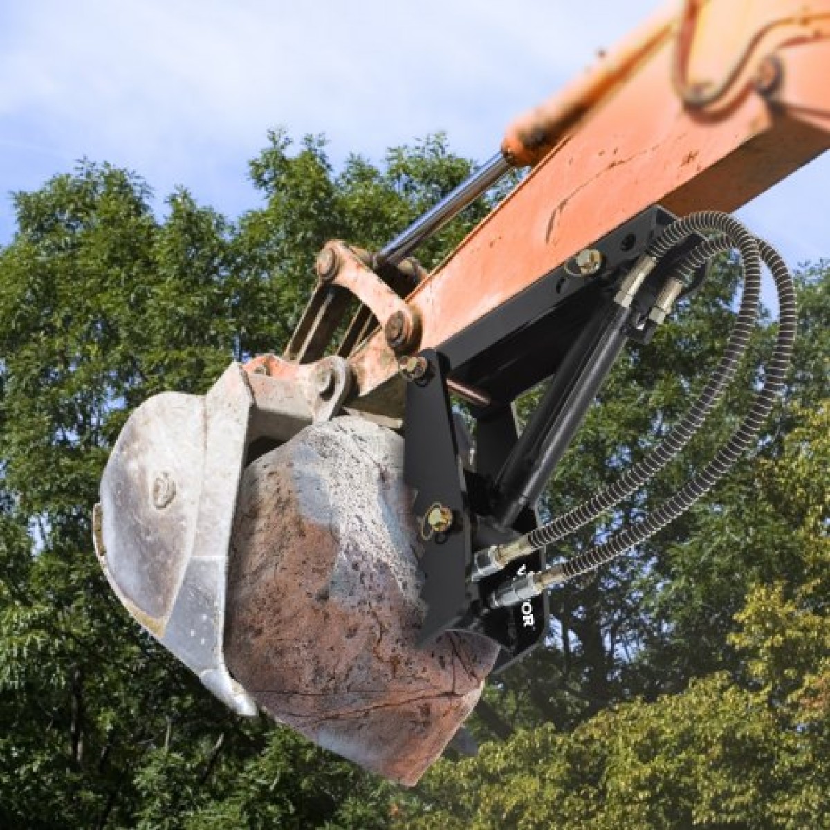 VEVOR Hydraulic Backhoe Thumb, 45,72 cm Πάχος 12,70 mm Αντίχειρας εκσκαφέα βαρέως τύπου, εξαρτήματα συγκόλλησης από μαύρο χάλυβα στον αντίχειρα με υδραυλικό κύλινδρο, μηχανικός υδραυλικός αντίχειρας για εκσκαφέας/εκσκαφέας