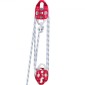 VEVOR Twin Sheave Block and Tackle 12 mm 30,48-60,96 m Twin Sheave Block with Braid Rope 2993,5-3498,6 kg Διπλή τροχαλία
