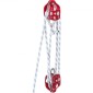 VEVOR Twin Sheave Block and Tackle 12 mm 30,48-60,96 m Twin Sheave Block with Braid Rope 2993,5-3498,6 kg Διπλή τροχαλία