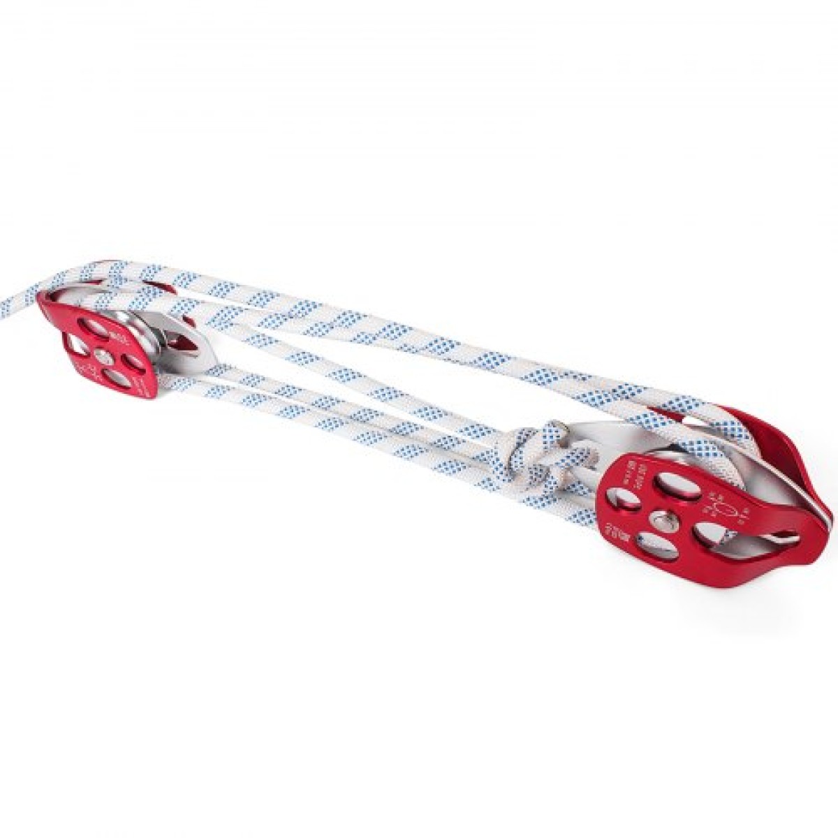 VEVOR Twin Sheave Block and Tackle 12 mm 30,48-60,96 m Twin Sheave Block with Braid Rope 2993,5-3498,6 kg Διπλή τροχαλία