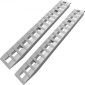 VEVOR 213,4 cm x 35,6 cm Ράμπες φόρτωσης αλουμινίου 2721,6 kg Ρυμουλκούμενο αυτοκινήτου Truck Hook End Pair 1 Pair