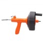VEVOR Auger αποστράγγισης 762 cm, Plumbing Snake Auto Feed, Plumbers Snake with Drill Attachment, Pipe Snake Drain Auger για Νεροχύτη μπάνιου κουζίνας με προστατευτικό σωλήνα και γάντια