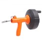 VEVOR Auger αποστράγγισης 762 cm, Plumbing Snake Auto Feed, Plumbers Snake with Drill Attachment, Pipe Snake Drain Auger για Νεροχύτη μπάνιου κουζίνας με προστατευτικό σωλήνα και γάντια