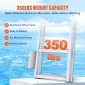 VEVOR Dock Ladder Flip Up 5 σκαλοπάτια, χωρητικότητα φόρτωσης 350 lbs, σκάλα Pontoon σκάφους αλουμινίου με πλατύ σκαλοπάτι 4" & αντιολισθητικό πεντάλ σχεδίασης, Swimm Step Ladder για επιβίβαση σε πλοίο/λίμνη/πισίνα/θαλάσσιο