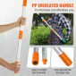 VEVOR Χειροκίνητο πριόνι κοντάρι, 4,6-9,8 ft επεκτάσιμο κλαδευτήρι δέντρων, κοφτερή ατσάλινη λεπίδα για κούρεμα ψηλών κλαδιών, χειροκίνητο κουρευτικό κλαδιών με ελαφριά λαβή από κράμα αλουμινίου, για κλάδεμα φοίνικες και θάμνους
