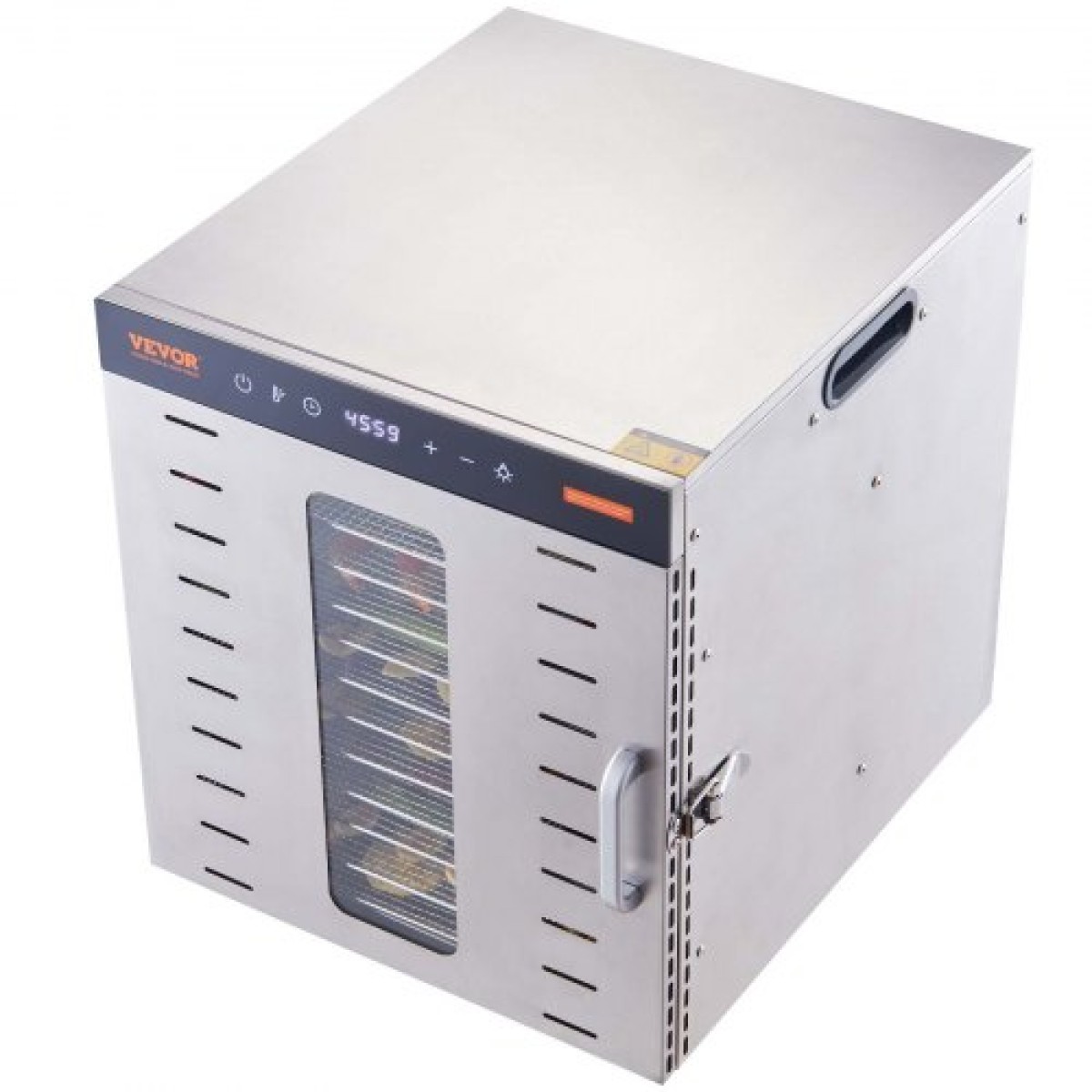 VEVOR 10 Trays Μηχανή αφυδάτωσης τροφίμων από ανοξείδωτο ατσάλι 1000W Jerky Fruit Drying