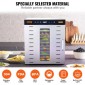VEVOR 10 Trays Μηχανή αφυδάτωσης τροφίμων από ανοξείδωτο ατσάλι 1000W Jerky Fruit Drying