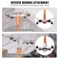 VEVOR Pipe Tube Bender, 6,4mm-22,2mm Ratcheting Tubing Bender, 90° Forward/Reverse Pipes Bending Tools with 7 Dies for HVAC Air Conditioning Refrigerator