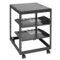 VEVOR 12U Open Frame Rack Server, 58,5-101,6cm Ρυθμιζόμενο βάθος, Free Standing ή Wall Mount Network Server Rack, 4 Post AV Rack με Casters, Χωράει όλο τον εξοπλισμό πληροφορικής δικτύου σας Μόντεμ AV Gear Router