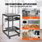 VEVOR 15U Open Frame Server Rack, 58,5-101,6cm/23-40 σε Ρυθμιζόμενο βάθος, Free Standing ή Wall Mount Network Server Rack, 4 Post AV Rack με Casters, Συγκρατεί όλο τον εξοπλισμό πληροφορικής δικτύου σας Μόντεμ AV Gear Router