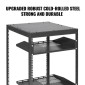 VEVOR 20U Open Frame Server Rack, 58,5-101,6cm/223-40 σε Ρυθμιζόμενο Βάθος, Free Standing ή Wall Mount Network Server Rack, 4 Post AV Rack με Casters, Συγκρατεί όλο τον εξοπλισμό πληροφορικής δικτύωσης σας Μόντεμ AV Gear Router