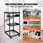VEVOR 20U Open Frame Server Rack, 58,5-101,6cm/223-40 σε Ρυθμιζόμενο Βάθος, Free Standing ή Wall Mount Network Server Rack, 4 Post AV Rack με Casters, Συγκρατεί όλο τον εξοπλισμό πληροφορικής δικτύωσης σας Μόντεμ AV Gear Router
