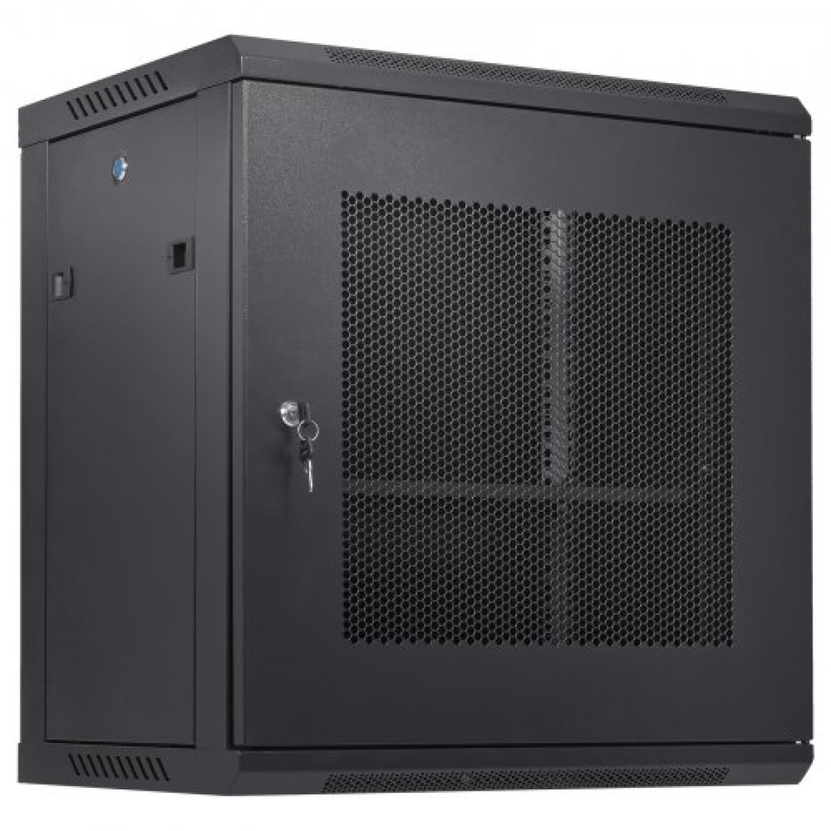 VEVOR 12U Wall Mount Network Server Cabinet, 39,4cm/15,5" Deep, Server Rack Cabinet Enclosure, 90kg/200 lbs Μέγιστη χωρητικότητα φορτίου στο έδαφος, με πλευρικά πάνελ πόρτας κλειδώματος, για εξοπλισμό πληροφορικής, συσκευές A/V