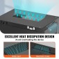 VEVOR 12U Wall Mount Network Server Cabinet, 39,4cm/15,5" Deep, Server Rack Cabinet Enclosure, 90kg/200 lbs Μέγιστη χωρητικότητα φορτίου στο έδαφος, με πλευρικά πάνελ πόρτας κλειδώματος, για εξοπλισμό πληροφορικής, συσκευές A/V