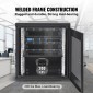 VEVOR 12U Wall Mount Network Server Cabinet, 39,4cm/15,5" Deep, Server Rack Cabinet Enclosure, 90kg/200 lbs Μέγιστη χωρητικότητα φορτίου στο έδαφος, με πλευρικά πάνελ πόρτας κλειδώματος, για εξοπλισμό πληροφορικής, συσκευές A/V