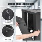 VEVOR 12U Wall Mount Network Server Cabinet, 39,4cm/15,5" Deep, Server Rack Cabinet Enclosure, 90kg/200 lbs Μέγιστη χωρητικότητα φορτίου στο έδαφος, με πλευρικά πάνελ πόρτας κλειδώματος, για εξοπλισμό πληροφορικής, συσκευές A/V
