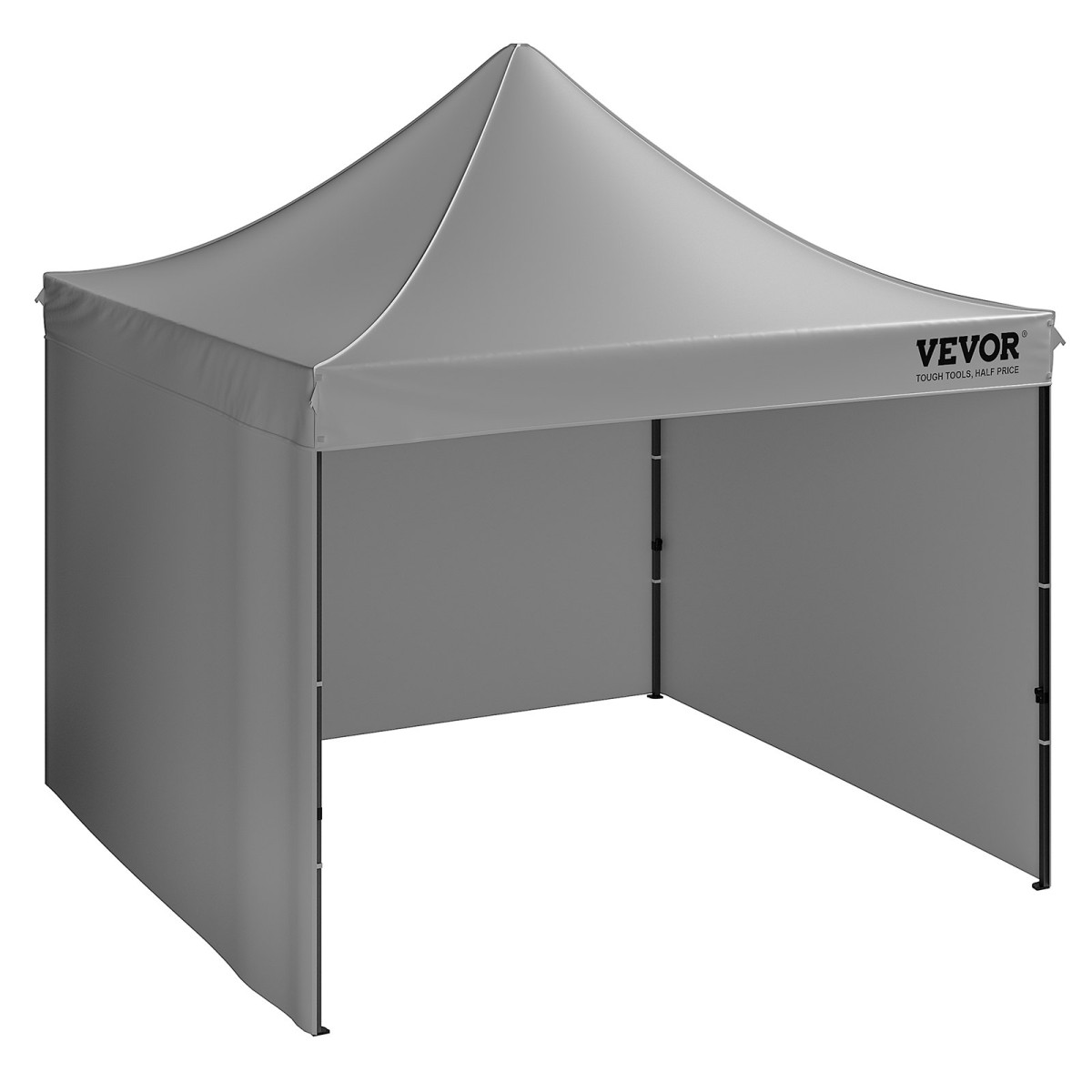 VEVOR Pop Up Σκηνή με κουβούκλιο Εξωτερική σκηνή κιόσκι 304,8 x 304,8 cm με πλαϊνά τοιχώματα σκούρο γκρι