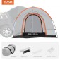 Σκηνή κάμπινγκ VEVOR SUV, Εξάρτημα 8'-8' SUV Tent Attachment για Κάμπινγκ με στρώμα βροχής και τσάντα μεταφοράς, αδιάβροχη σκηνή φορτηγού διπλής στρώσης PU2000mm, φιλοξενία 6-8 ατόμων, πίσω σκηνή για Van Hatch πίσω πόρτα