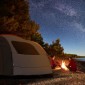 Σκηνή κάμπινγκ VEVOR SUV, Εξάρτημα 8'-8' SUV Tent Attachment για Κάμπινγκ με στρώμα βροχής και τσάντα μεταφοράς, αδιάβροχη σκηνή φορτηγού διπλής στρώσης PU2000mm, φιλοξενία 6-8 ατόμων, πίσω σκηνή για Van Hatch πίσω πόρτα