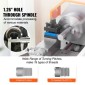 VEVOR Mini Metal Lathe Machine, 17,8 cm x 40,7 cm, 800W Precision Benchtop Power Metal Lathe, 150-2500 RPM Συνεχώς μεταβλητή ταχύτητα, με 9,9 cm 3-σιαγόνι μεταλλικό τσοκ εργαλειοθήκη για επεξεργασία ανταλλακτικών ακριβείας