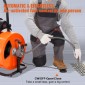 Μηχάνημα καθαρισμού αποχέτευσης VEVOR 30m x 19mm, Auto Feed Sewer Snake Auger on Wheels, Φορητό μηχάνημα καθαρισμού αποχέτευσης με 4 κόφτες & διακόπτης ποδιών που ενεργοποιείται με αέρα για σωλήνες 100mm έως 200mm