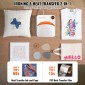 VEVOR Heat Press 30,5 cm x 25,4 cm Φορητό μπλουζάκι Easy Press Sublimation Transfer DIY
