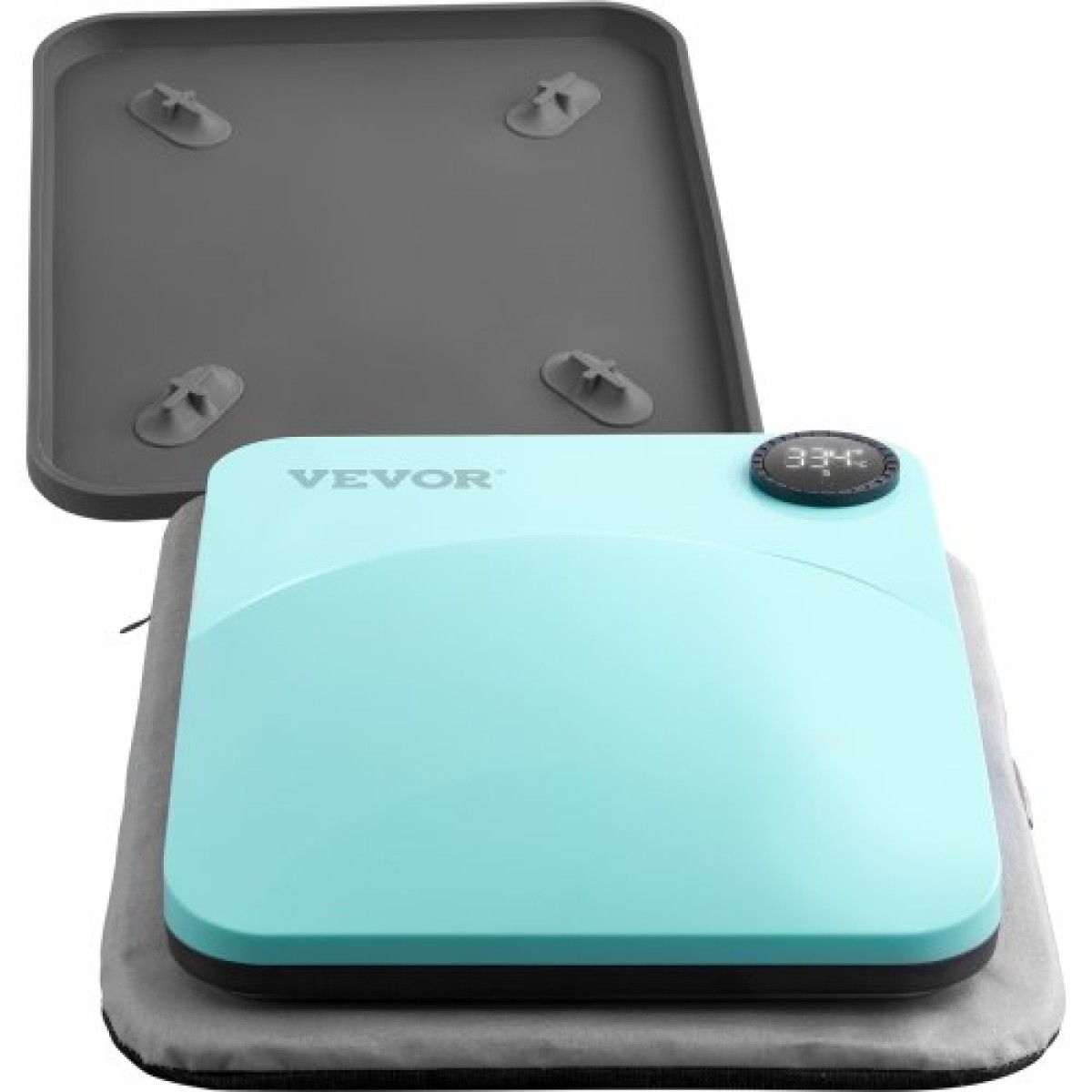 VEVOR Heat Press 9 x 9 in/22,9 x 22,9 cm Φορητό μπλουζάκι Easy Press Sublimation Transfer DIY