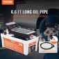 VEVOR Air Hydraulic Pump, 6895 bar 1,9L Reservoir, NPT 10mm Oil Outlet, NPT 6,4mm Pipe, 2m Pipe, Foot Actuated Hydraulic Pump Air Treadle for Auto Body Frame Machines and Pulling Post, Γκρι