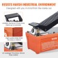 VEVOR Air Hydraulic Pump, 6895 bar 1.9L Reservoir, NPT 10mm Oil Outlet, NPT 6.4mm Pipe, Foot Actuated Hydraulic Pump Air Treadle for Auto Body Frame Machines and Pulling Post, Πορτοκαλί