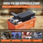VEVOR Air Hydraulic Pump, 6895 bar 1.9L Reservoir, NPT 10mm Oil Outlet, NPT 6.4mm Pipe, Foot Actuated Hydraulic Pump Air Treadle for Auto Body Frame Machines and Pulling Post, Πορτοκαλί