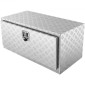 VEVOR Underbody Truck Box, 36"×24"×24" Pickup Storage Box, Heavy Duty Aluminum Diamond Plate Tool Box με κλειδαριά και κλειδιά, Αδιάβροχο κουτί αποθήκευσης τρέιλερ με μάνταλο T-handle για φορτηγό, φορτηγό, ρυμουλκούμενο