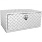 VEVOR Underbody Truck Box, 36"×24"×24" Pickup Storage Box, Heavy Duty Aluminum Diamond Plate Tool Box με κλειδαριά και κλειδιά, Αδιάβροχο κουτί αποθήκευσης τρέιλερ με μάνταλο T-handle για φορτηγό, φορτηγό, ρυμουλκούμενο